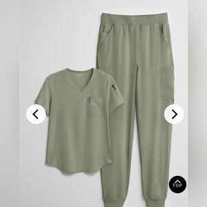 Women's Green Scrub Set